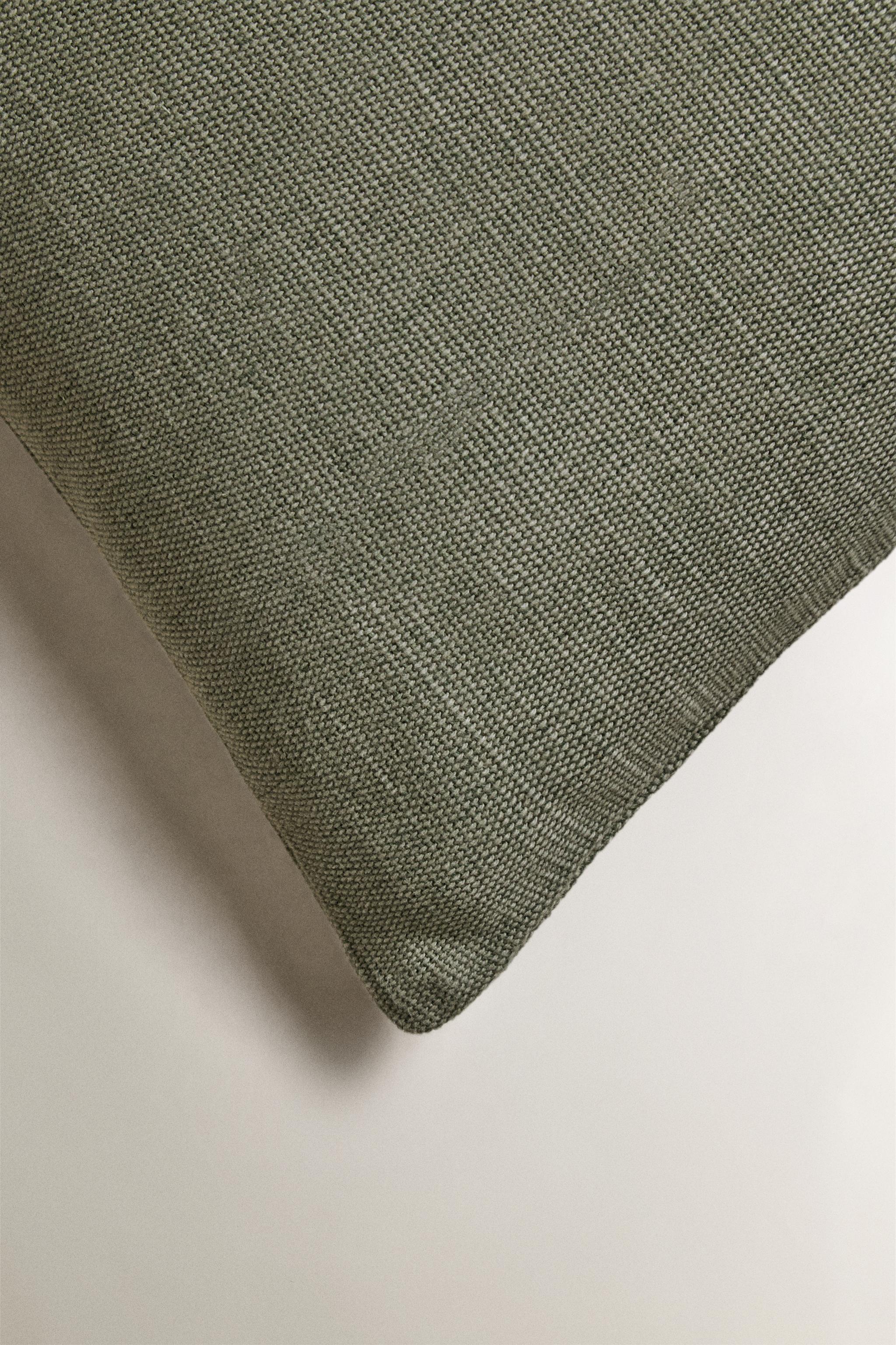 HOUSSE DE COUSSIN JUTE ET COTON